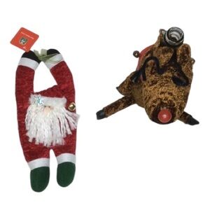 Reindeer Wine Holder & Santa Door Knob Cover
